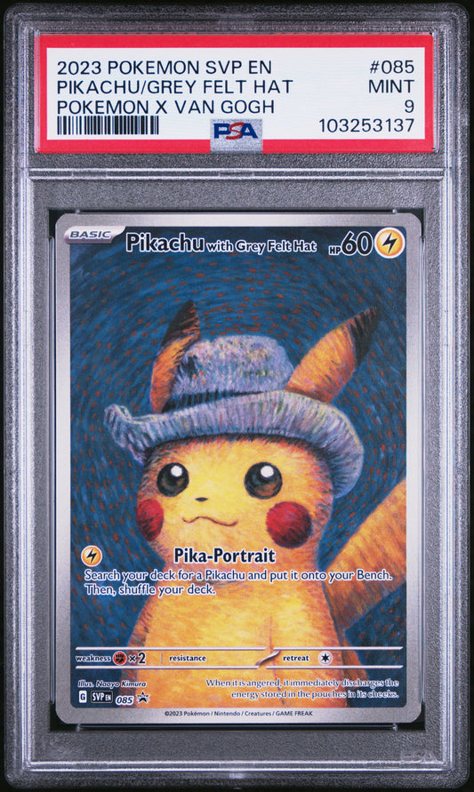 PIKACHU/GREY FELT HAT