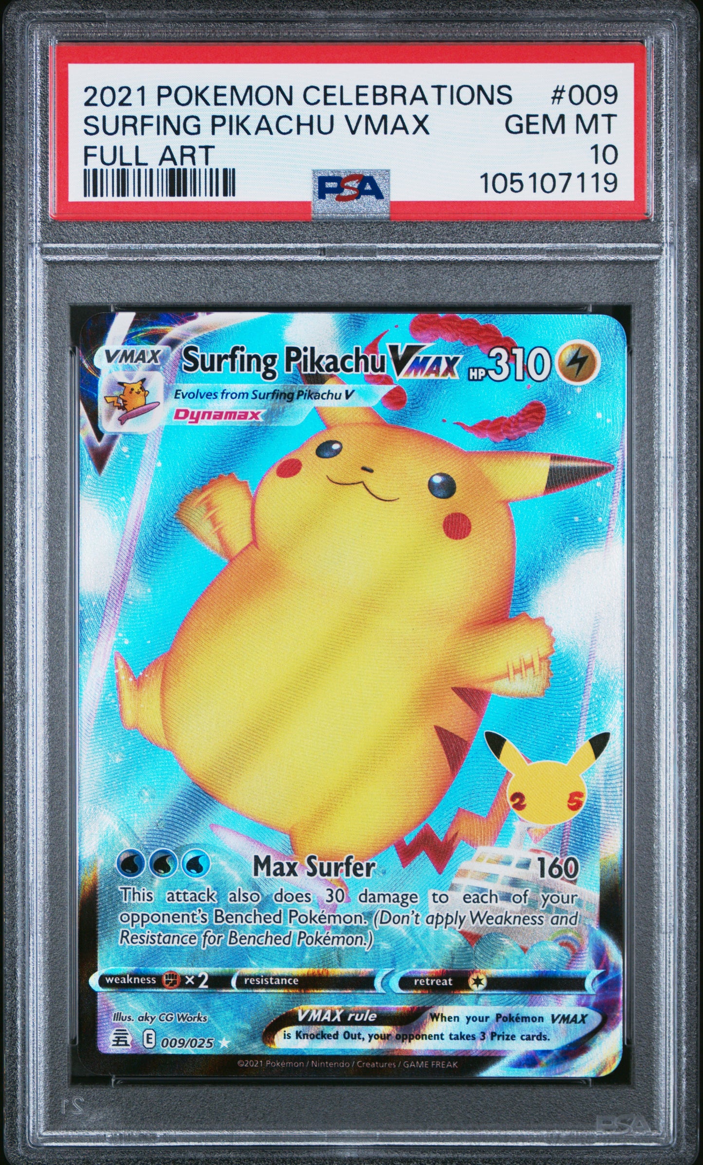 SURFING PIKACHU VMAX