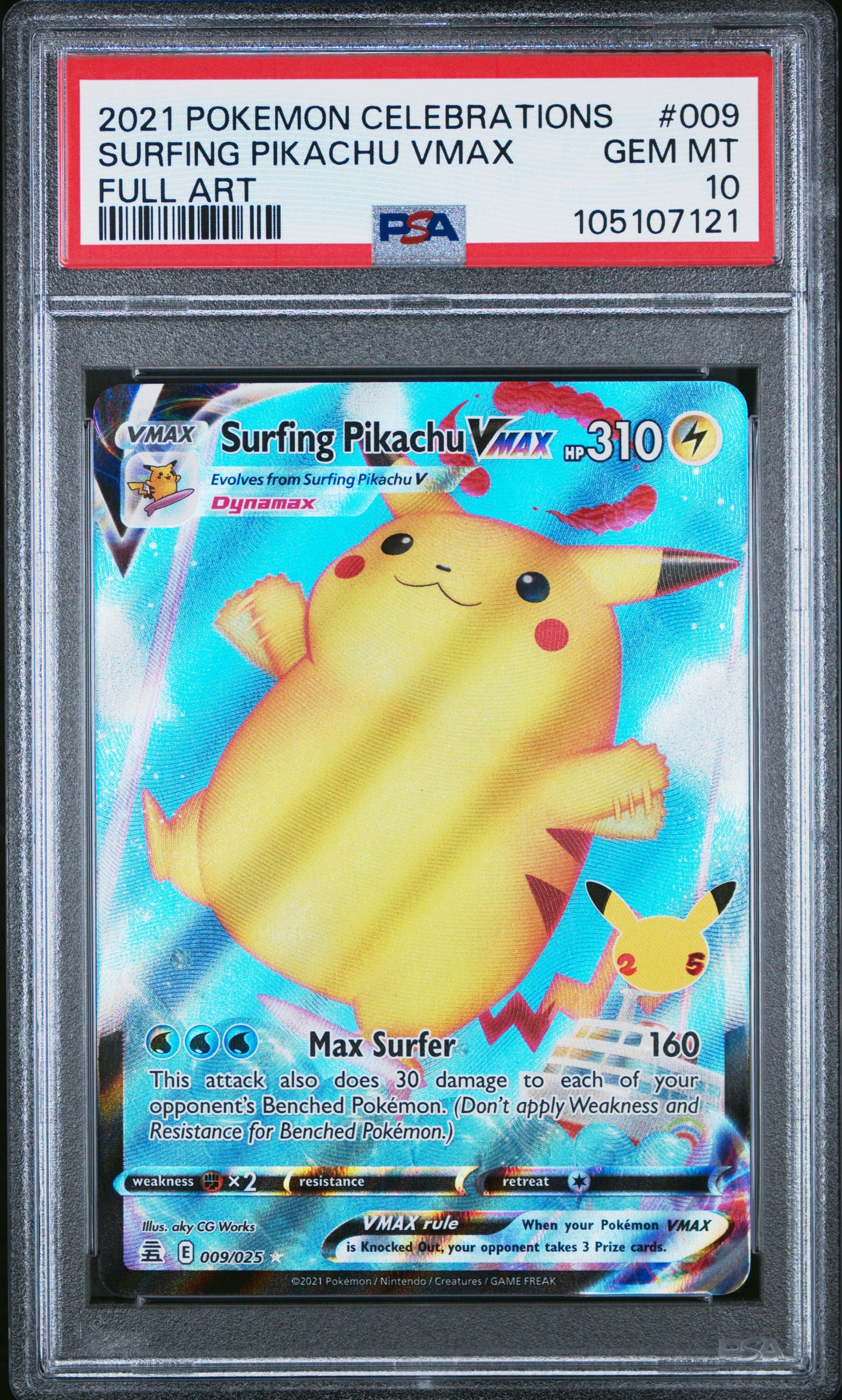 SURFING PIKACHU VMAX