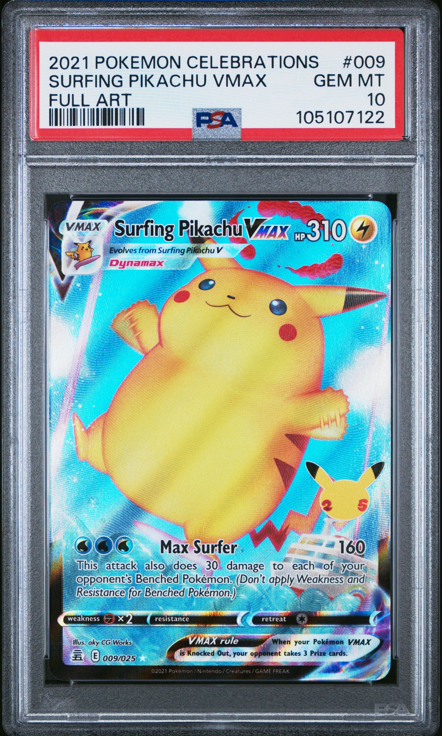 SURFING PIKACHU VMAX