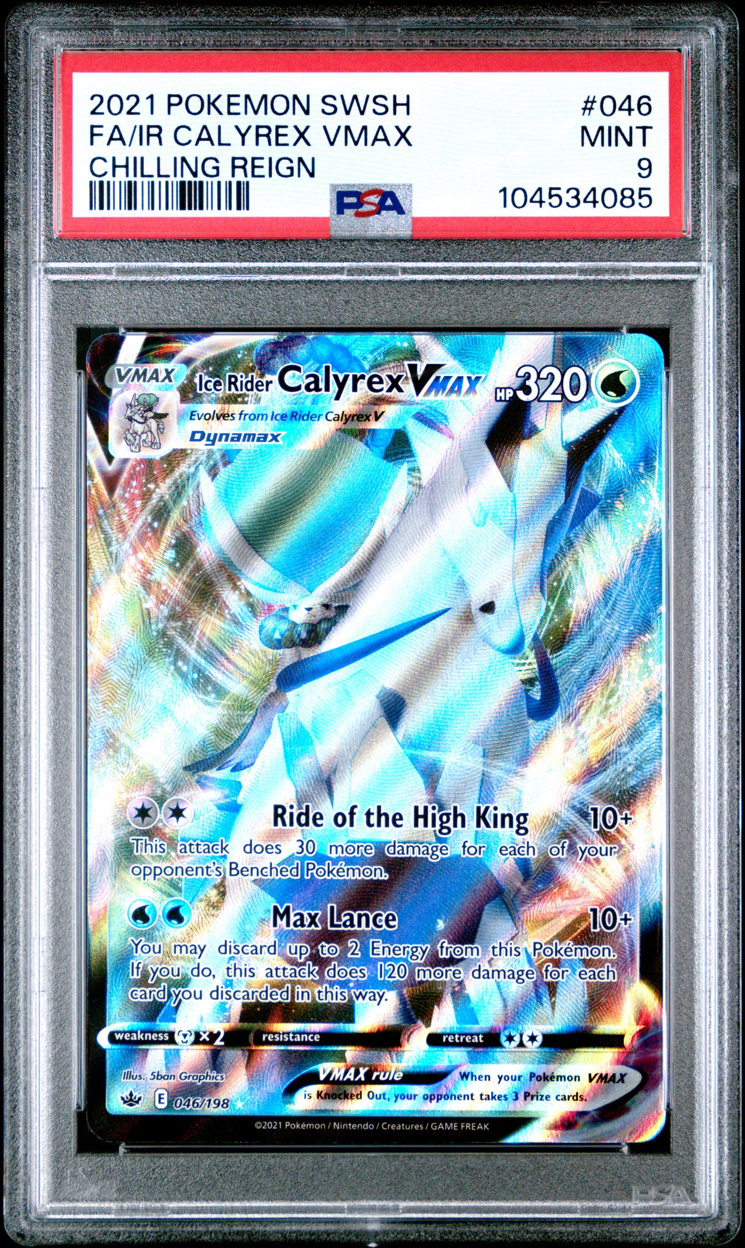 Ice Rider Calyrex VMAX #46 Chilling Reign – PokeGrad