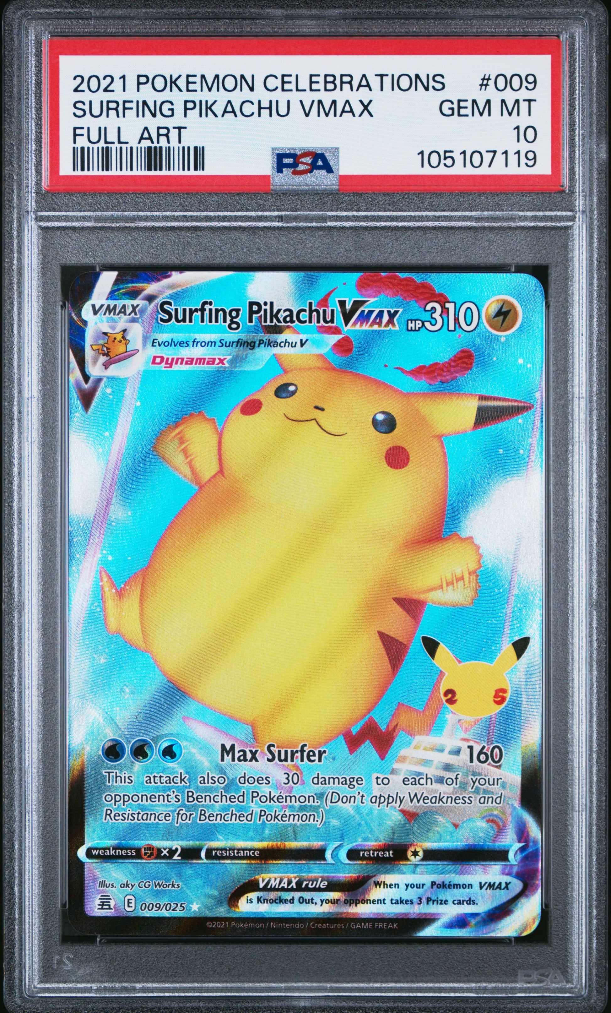 SURFING PIKACHU VMAX