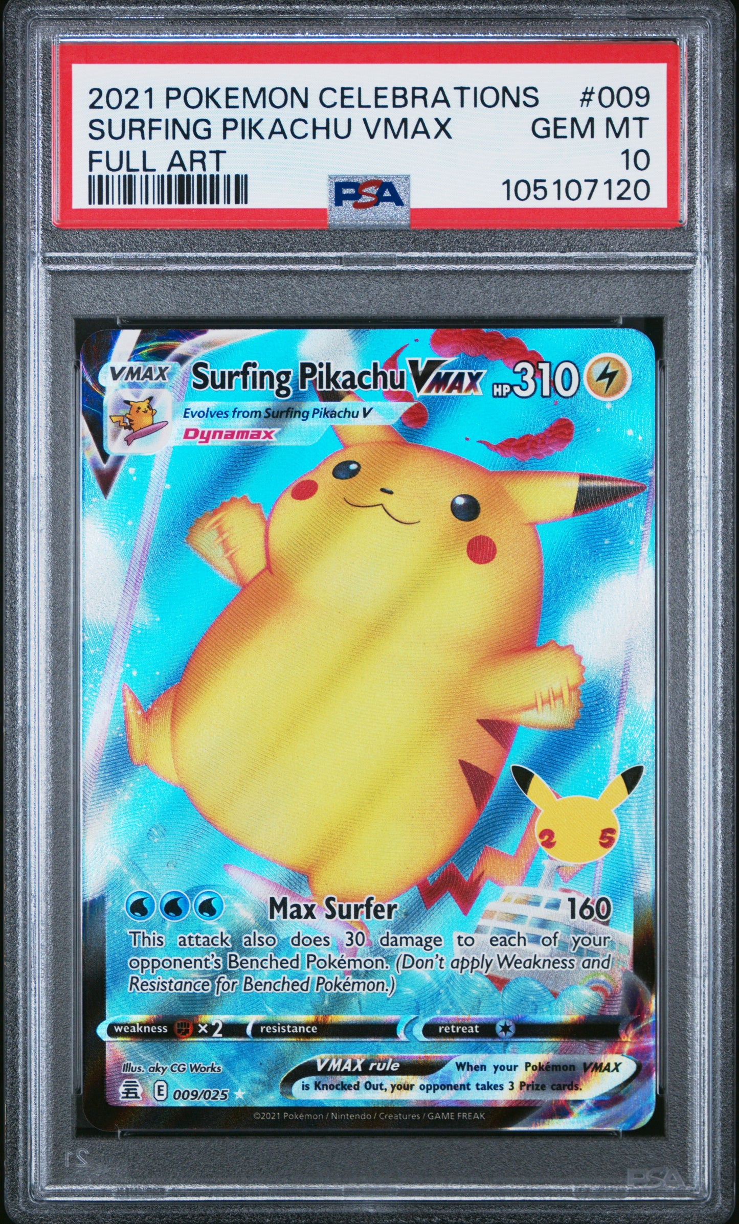 SURFING PIKACHU VMAX