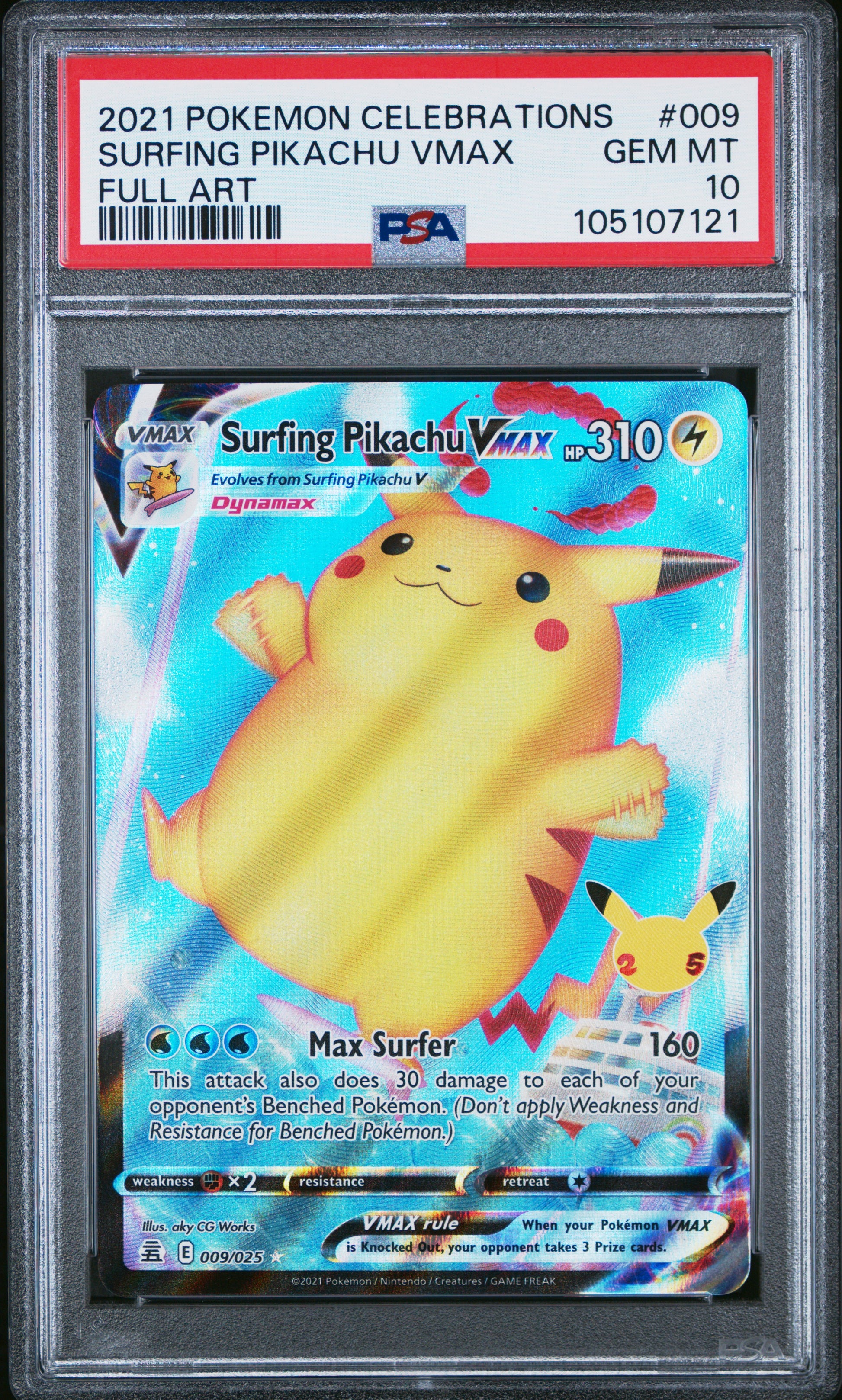 SURFING PIKACHU VMAX