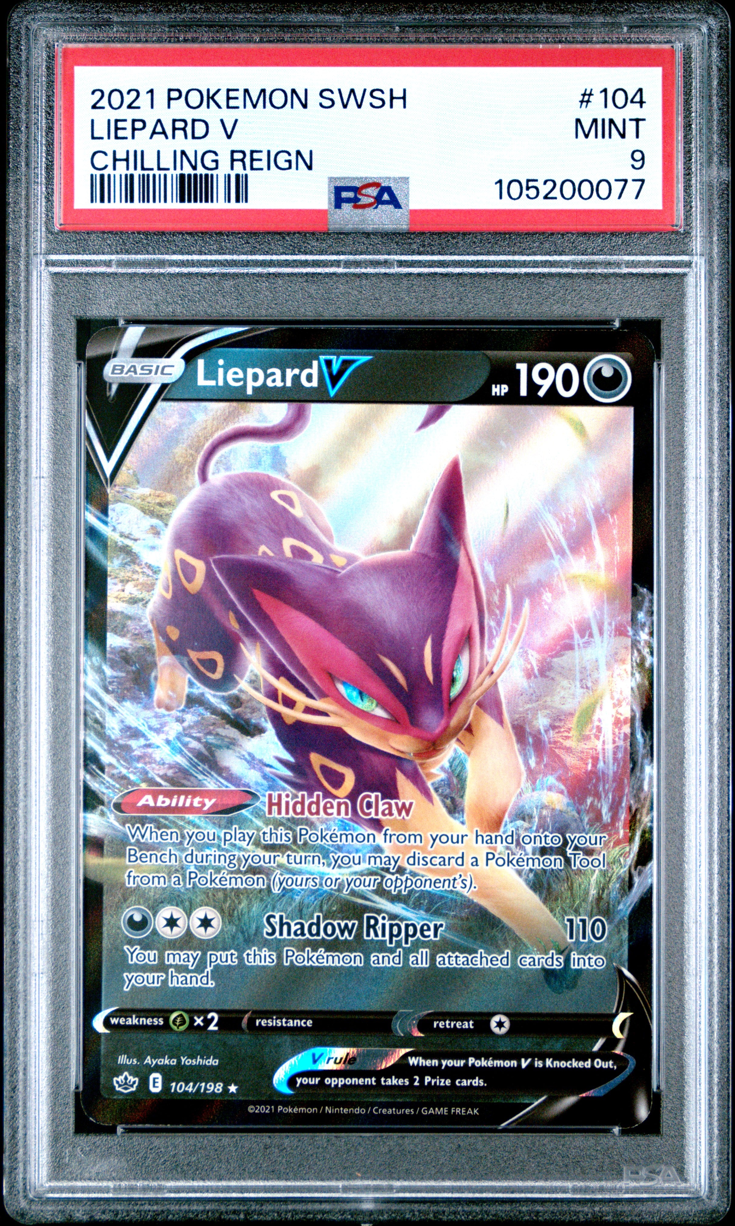 Liepard V #104 Chilling Reign – PokeGrad