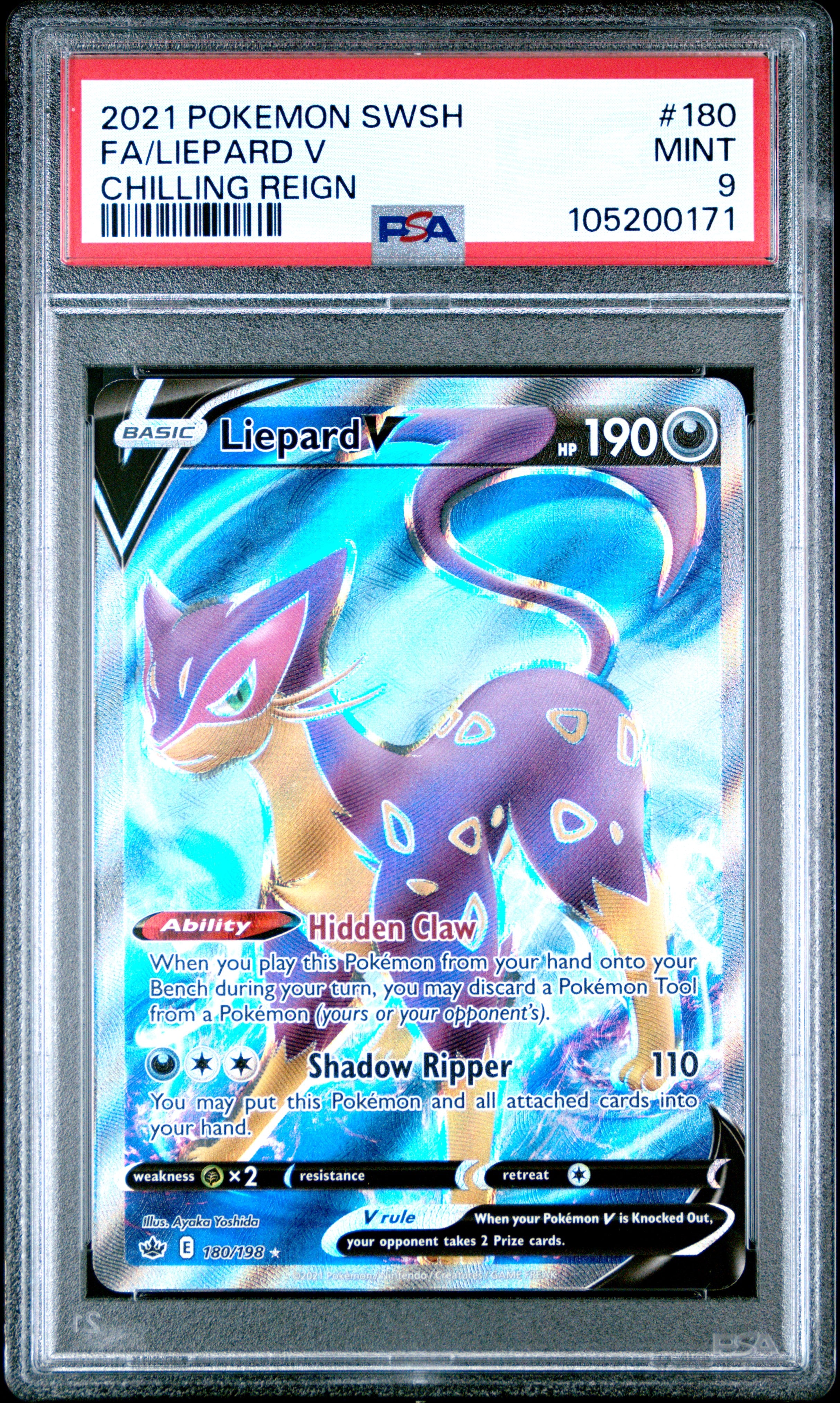 Liepard V #180 Chilling Reign – PokeGrad