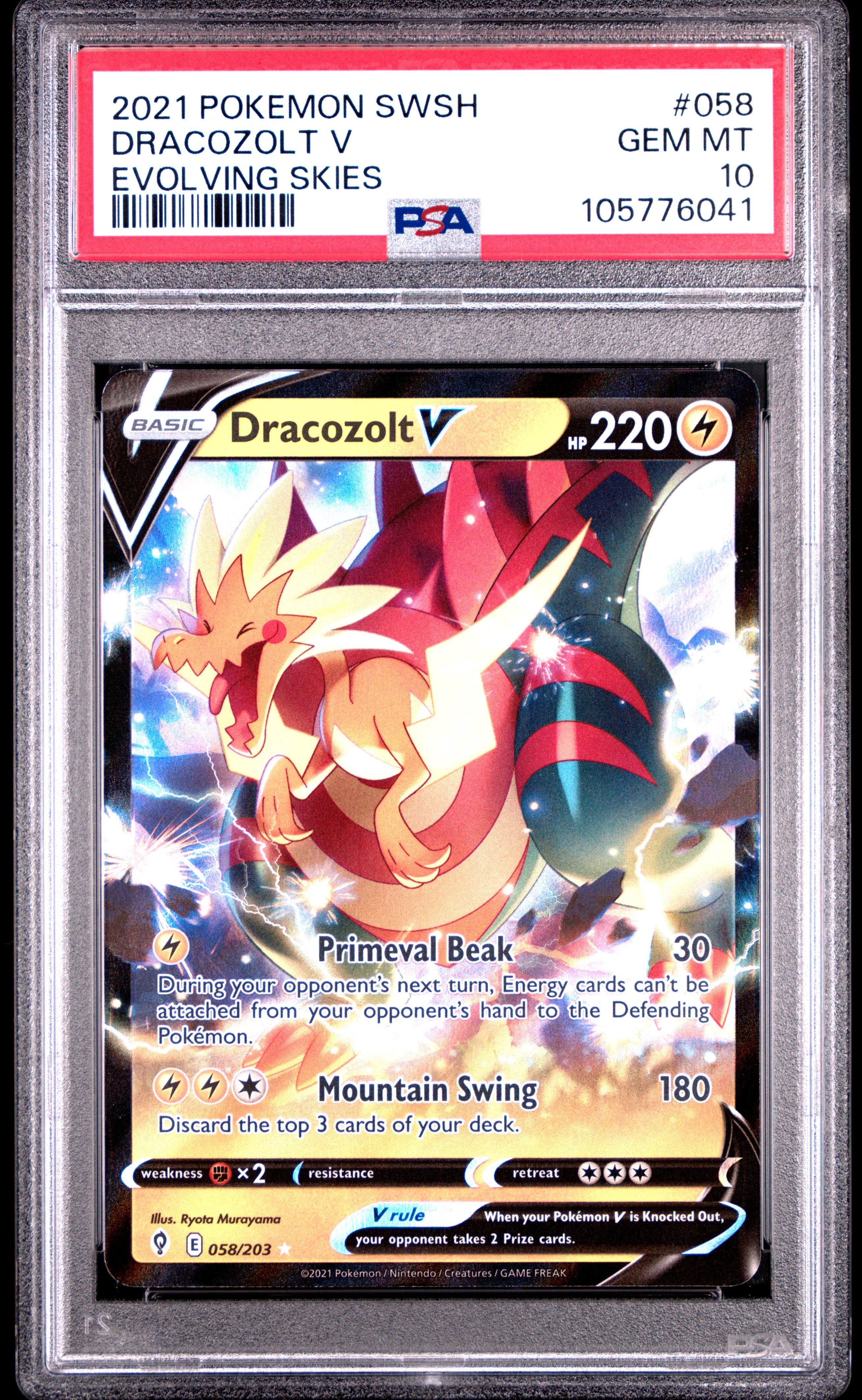 Dracozolt V #58 Evolving Skies – PokeGrad
