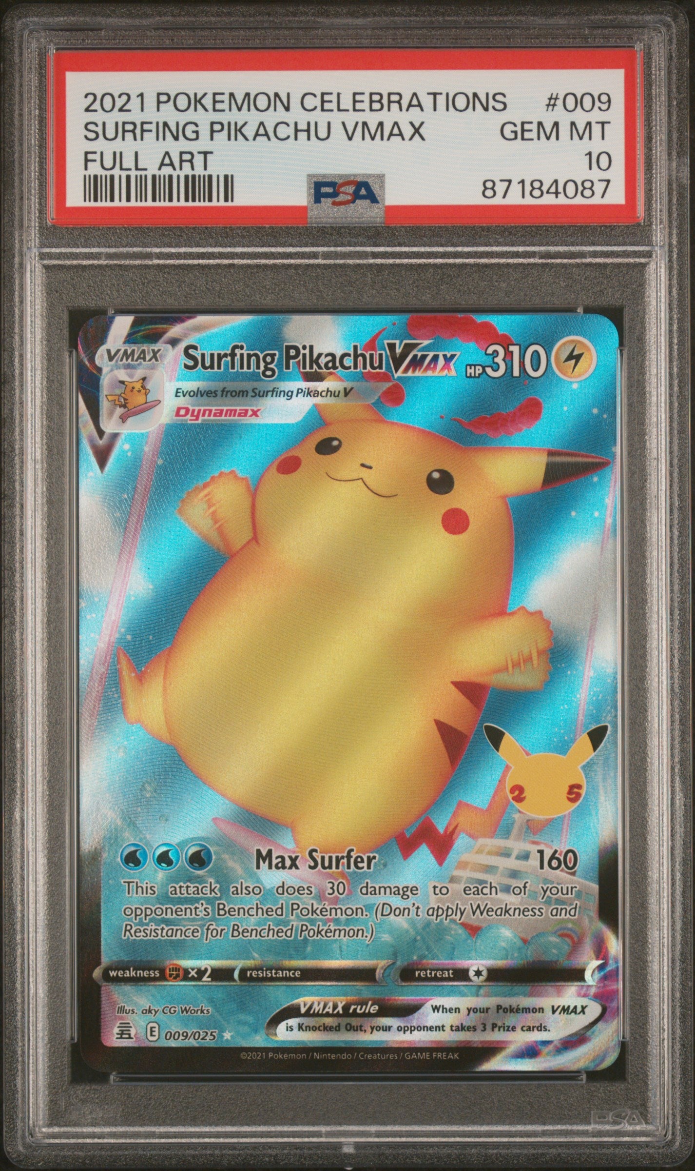 SURFING PIKACHU VMAX