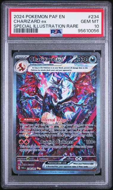 2024 POKEMON PAF EN-PALDEAN FATES #234 CHARIZARD ex SPECIAL ILLUSTRATION RARE PSA10